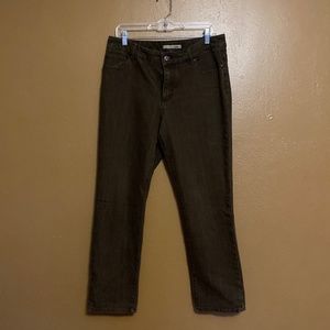 Chicos Platinum women’s dark brown pants 1.5 short